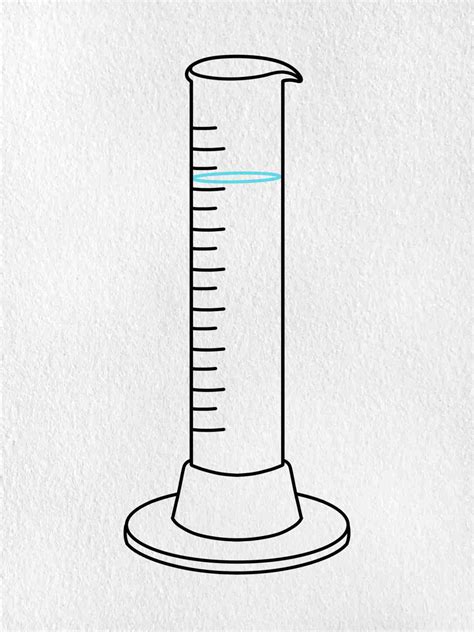 graduated cylinder sketch